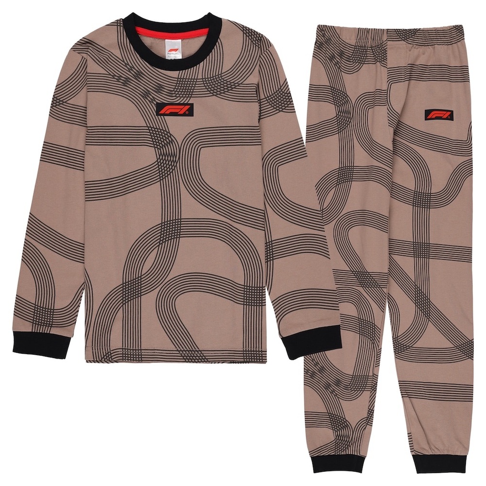 Formula 1 All Over Print Pyjamas - Boys 4-5y